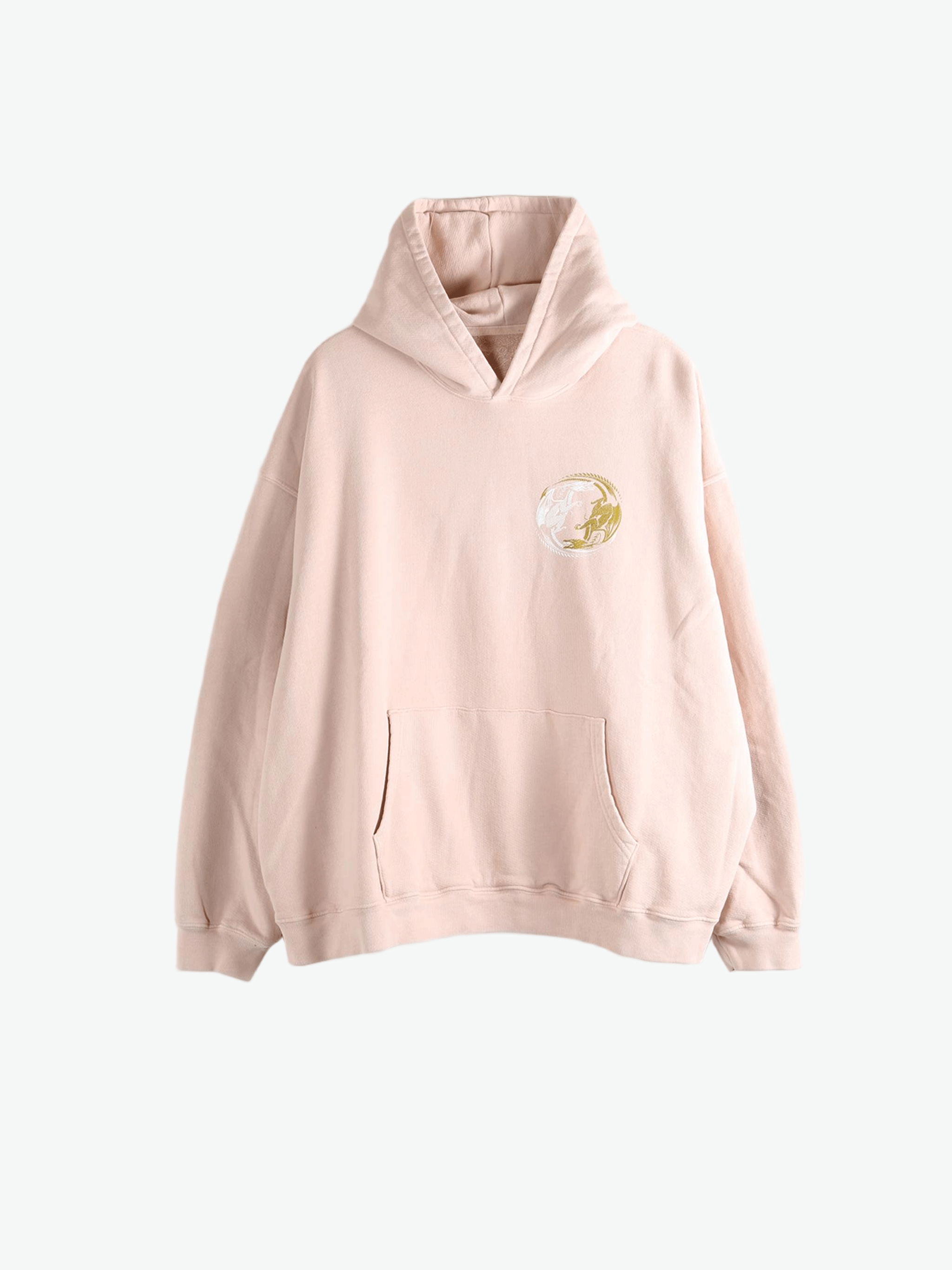 Pink hoodie, front view