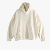 White hoodie, front view