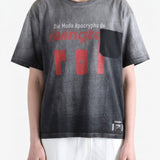 Grey t-shirt worn by a person, showing the t-shirt fit