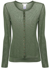 LEMAIRE Women Buttons Seamless Rib Top