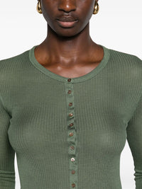 LEMAIRE Women Buttons Seamless Rib Top