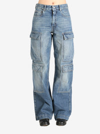 RICK OWENS DRKSHDW - Women Denim Double Cargo Jeans