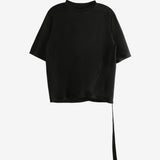 Black t-shirt, front view