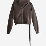 Brown hoodie, front view