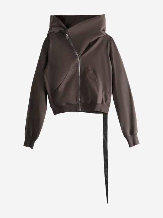 Brown hoodie, front view