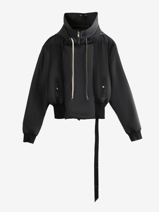 Black jacket, front view