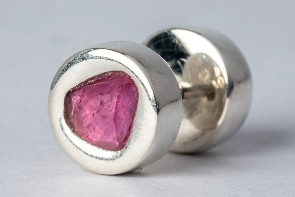 PARTS OF FOUR Stud Earring (0.2 CT, Ruby Slice, PA+RUB)
