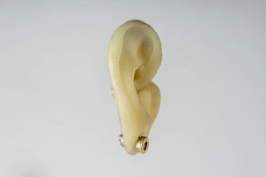 PARTS OF FOUR Stud Earring (Fuse, 0.2 CT, Tiny Faceted Diamond Slab, DA18K+FCDIA)