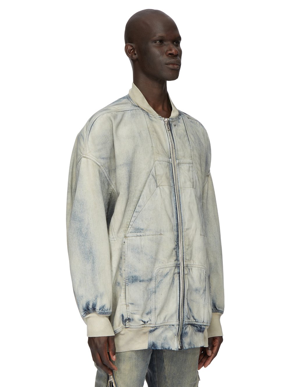 Denim flight jacket best sale