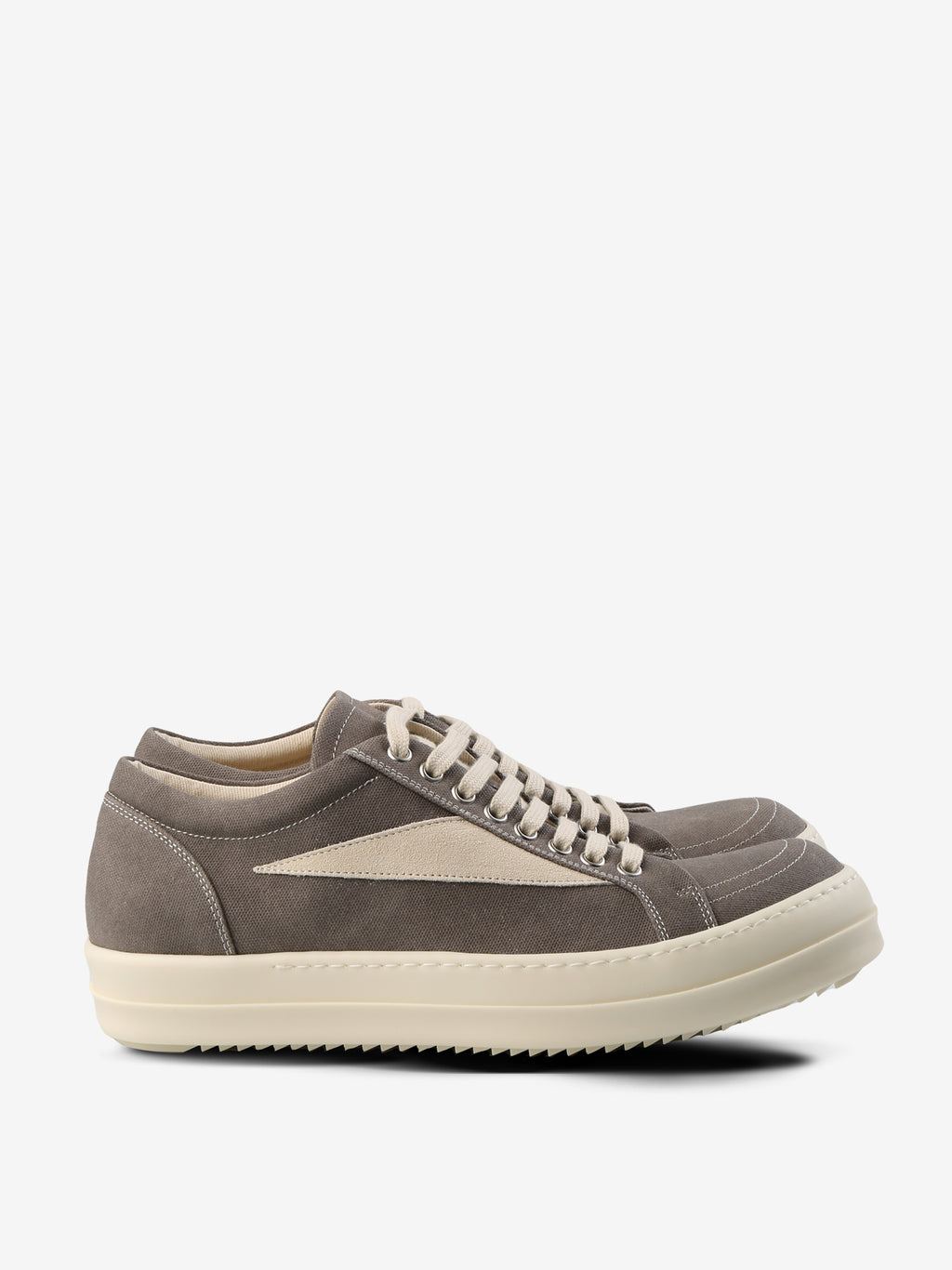 Brown sneakers, side view