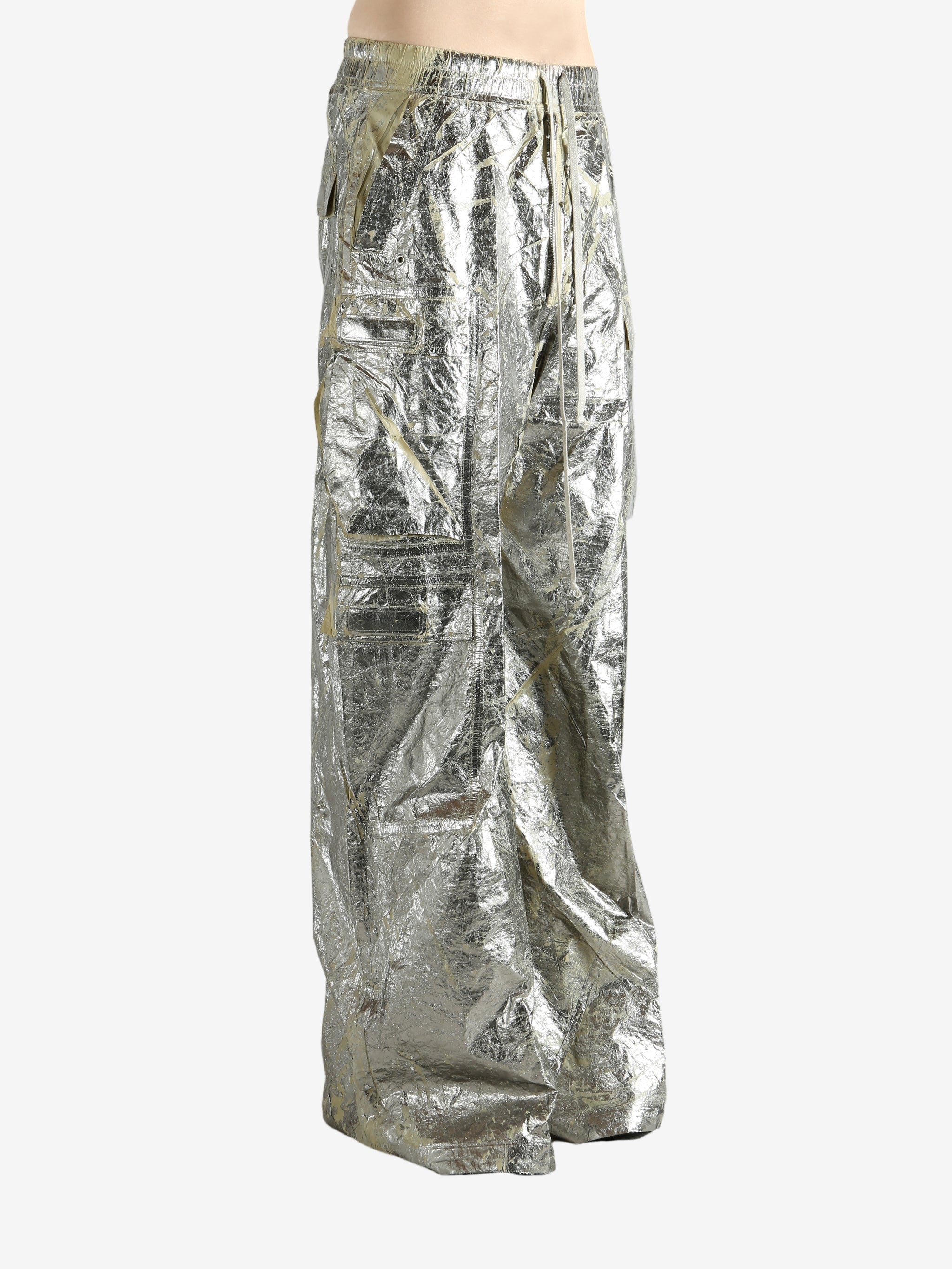 Grey pants, side view