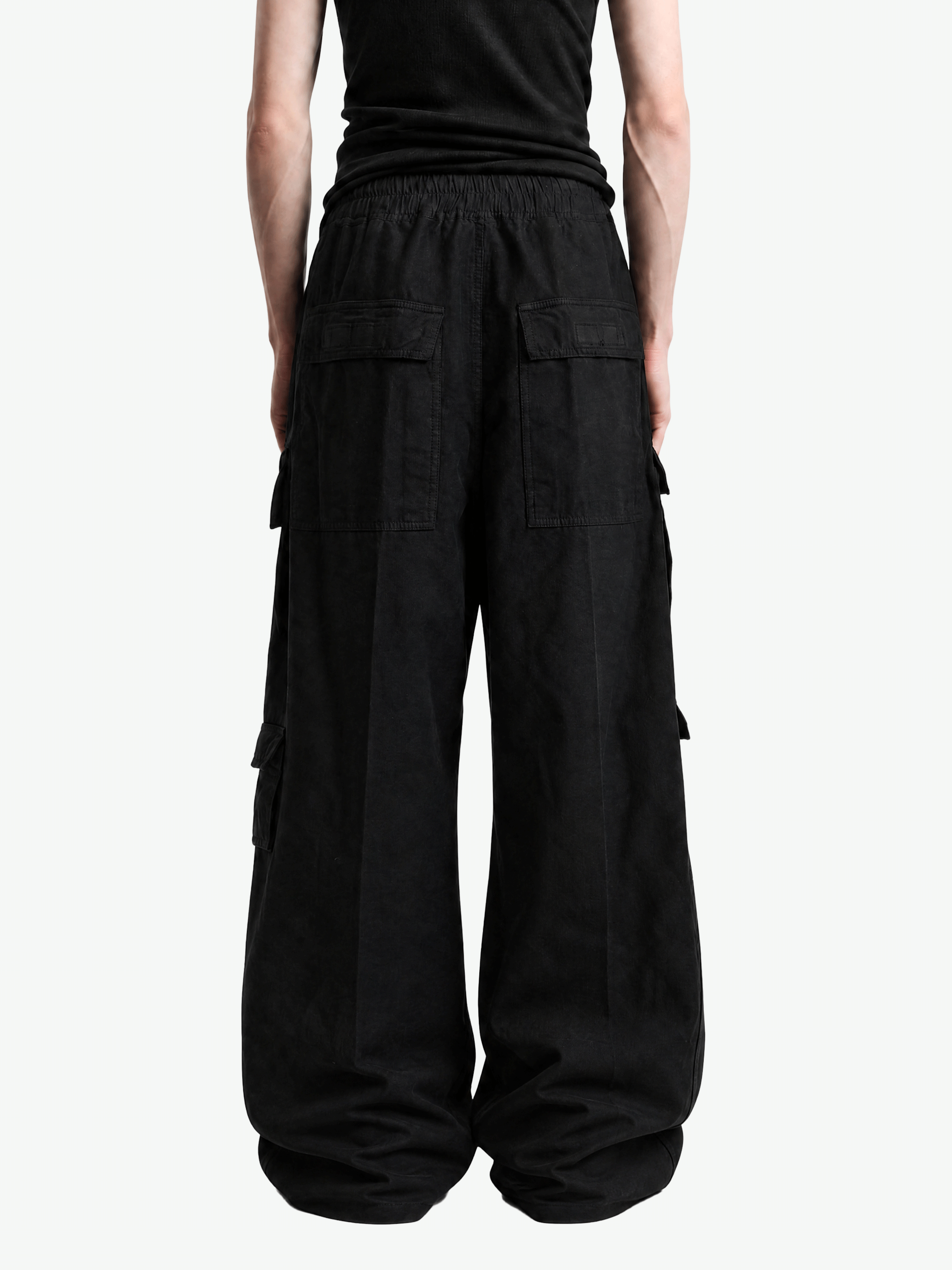 Black pants, full body view