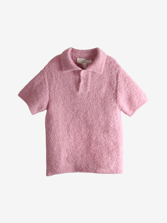 Pink knitwear,front view