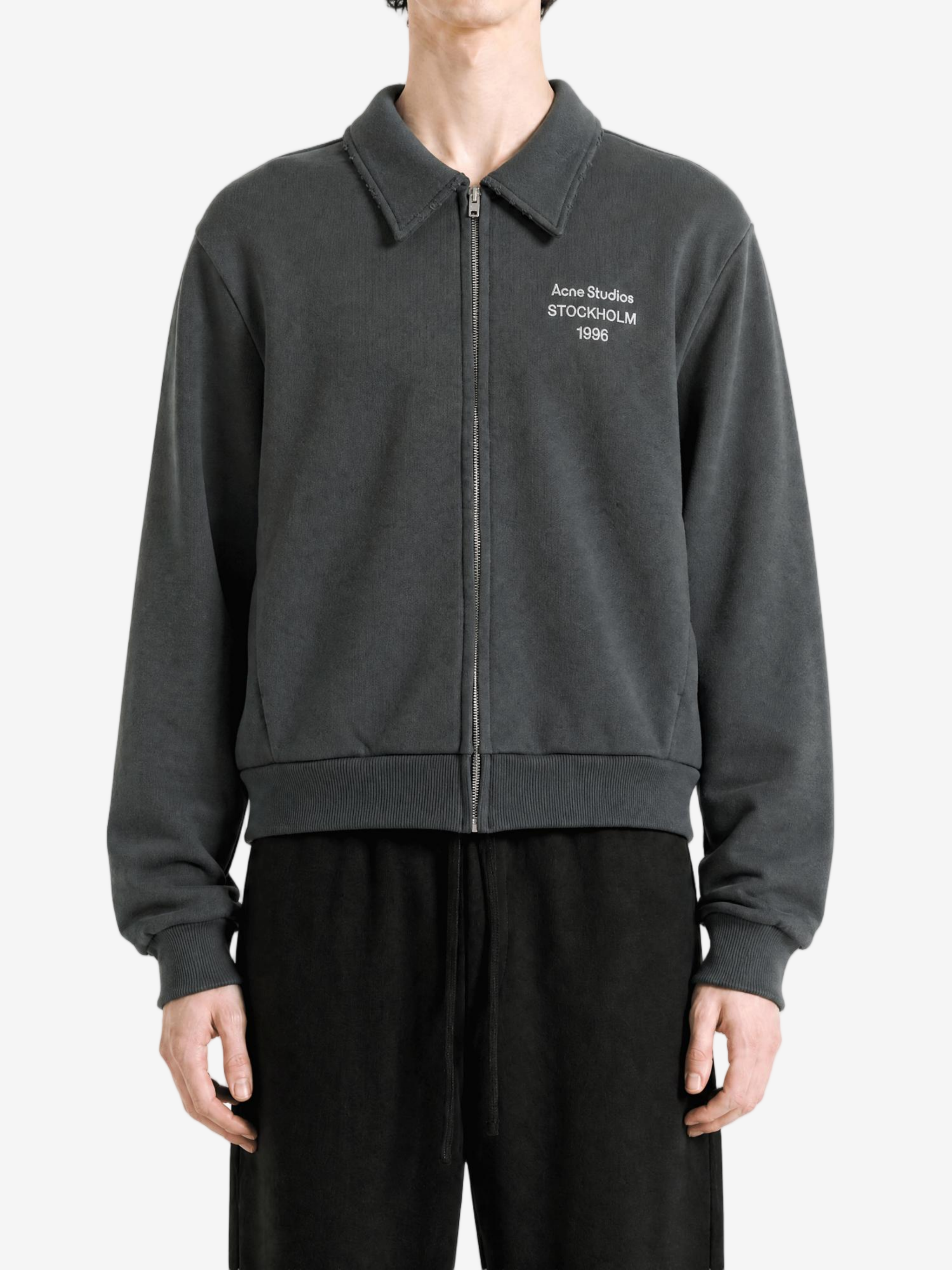 Black hoodie, full body view