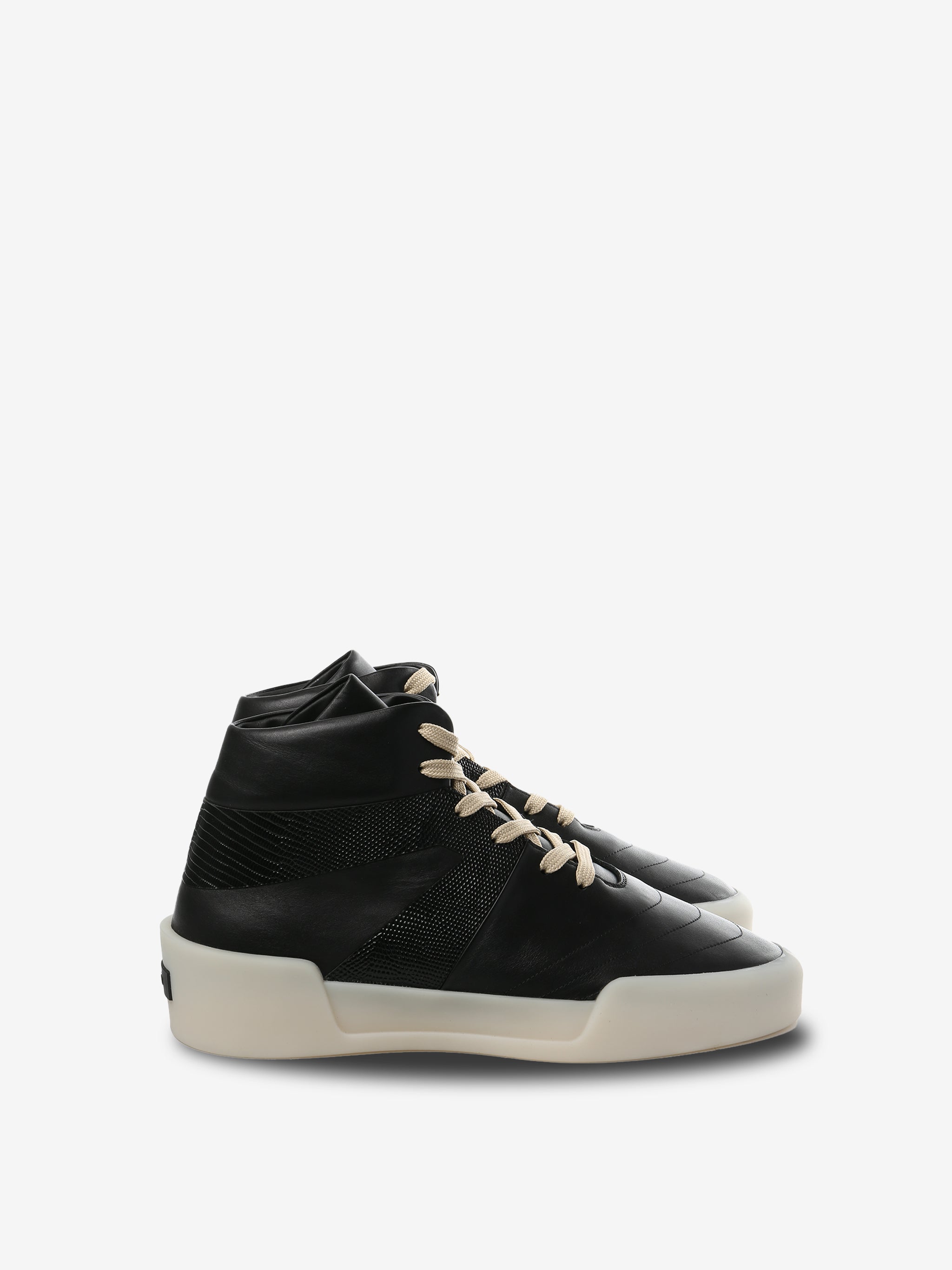 black sneakers, front view