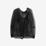 Black shirt, front view