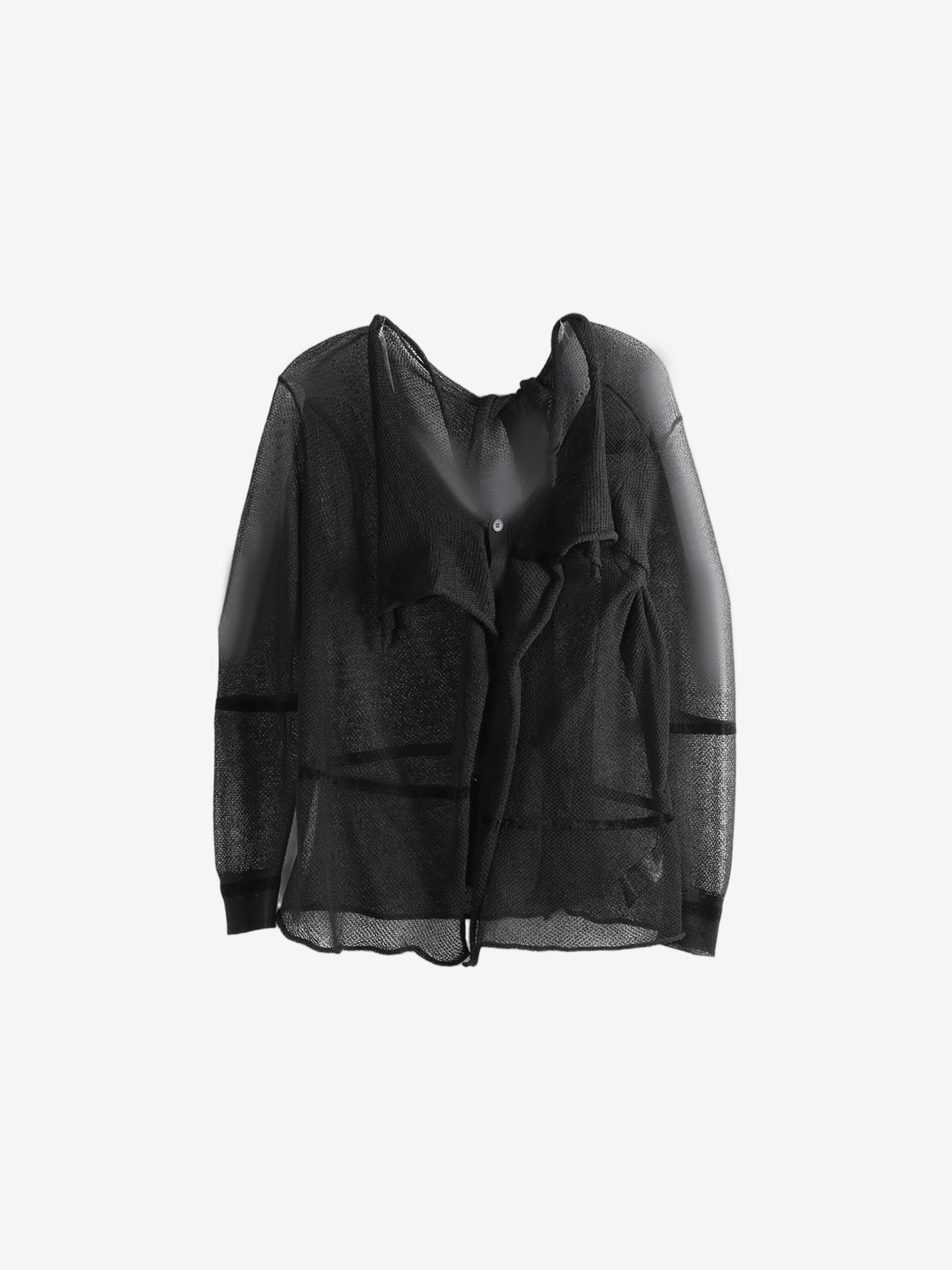 Black shirt, front view