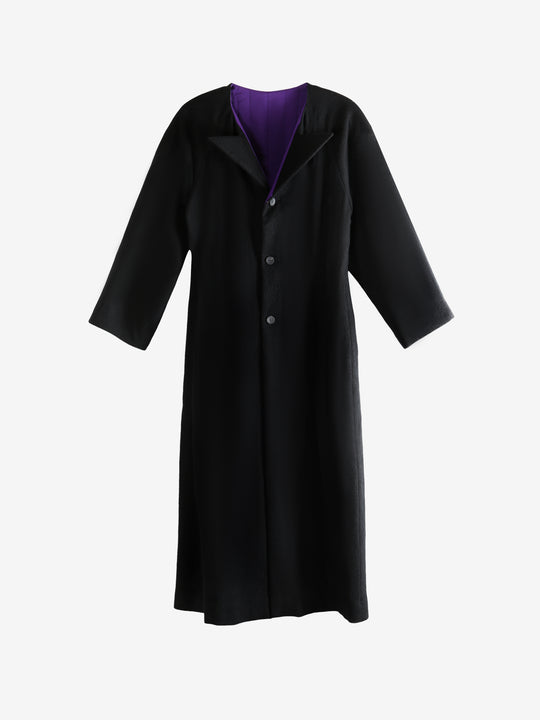 Black coat, front view