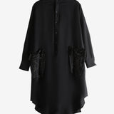 Black dress, front view