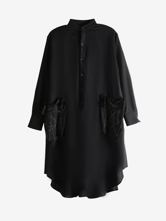 Black dress, front view