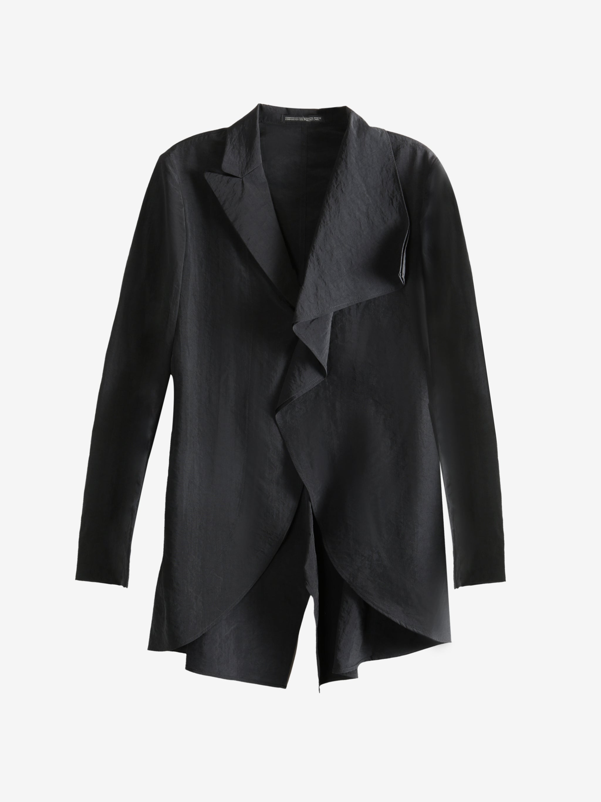 Black jacket, front view