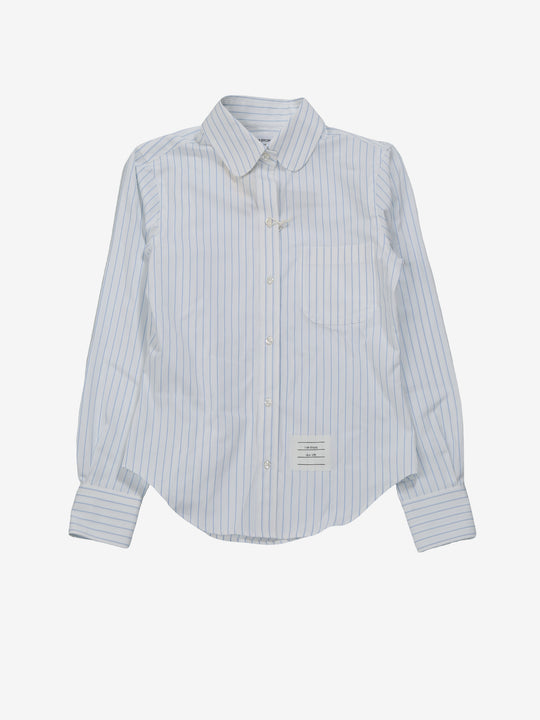 Blue shirt, front view