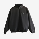 Black coat, front view