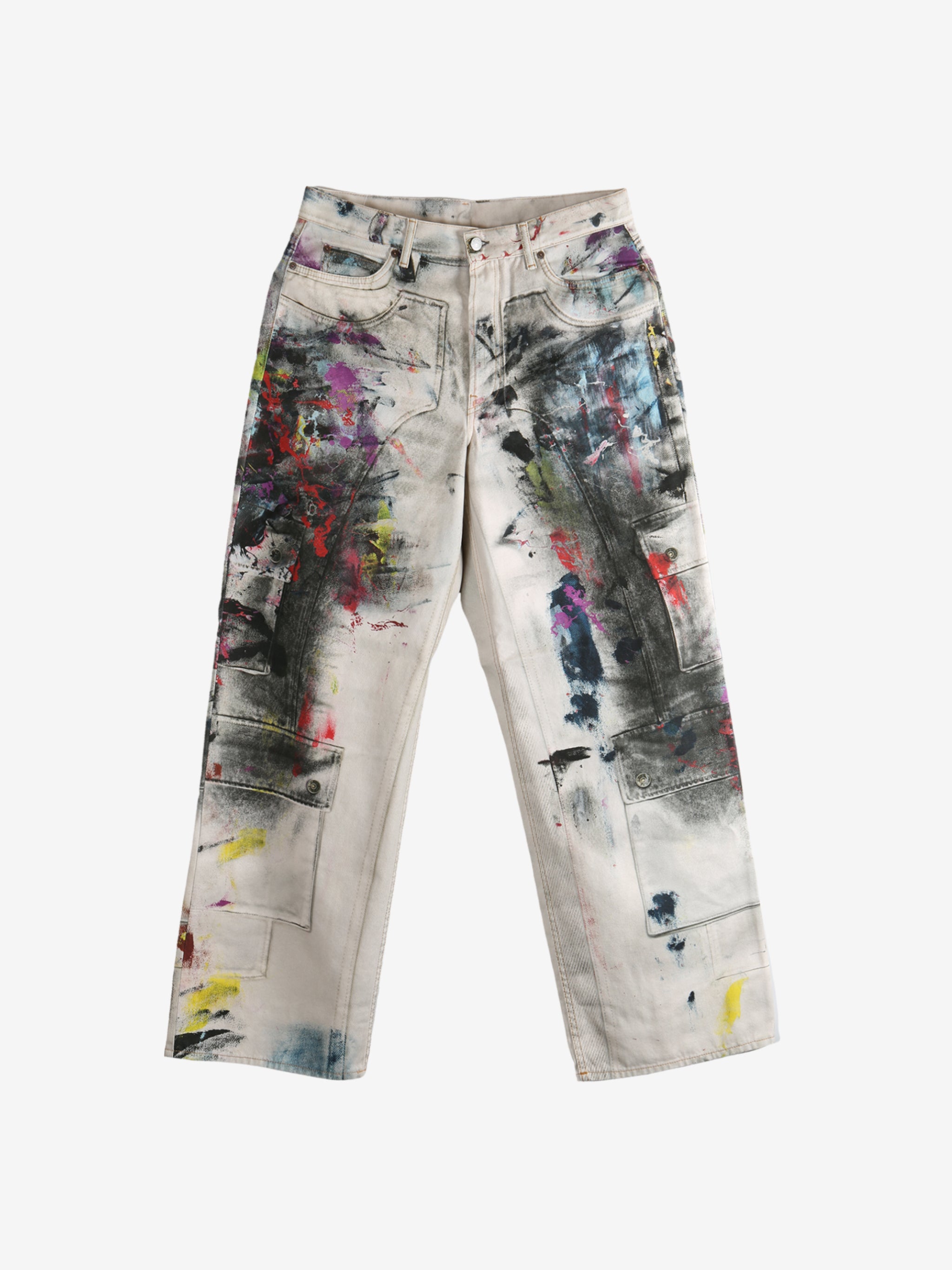 White pants, front view