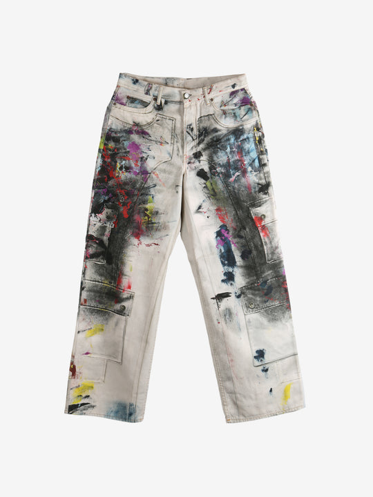 White pants, front view