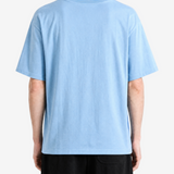 Blue t-shirt, full body view