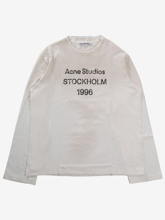 White tee, front view