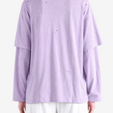 ACNE STUDIOS - Women Logo Crew Neck Long Sleeves T-shirt