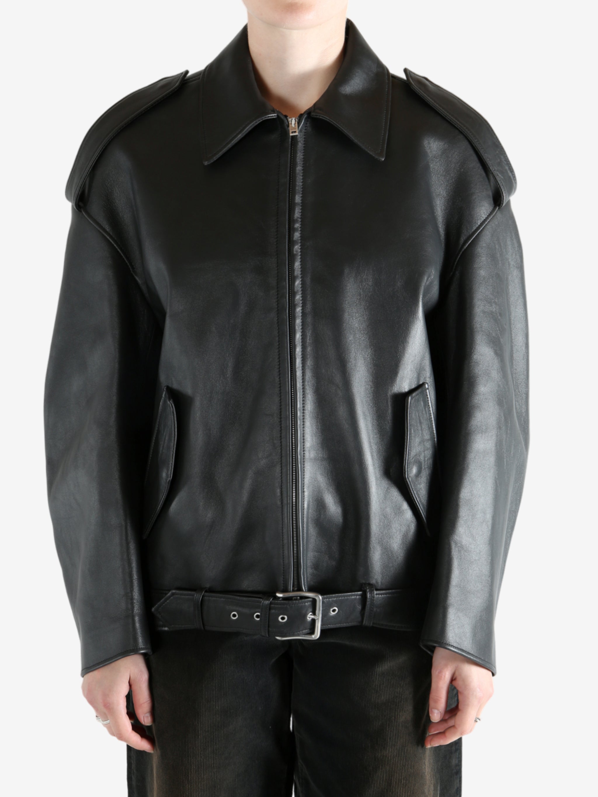 ACNE STUDIOS - Women Oversize Leather Jacket – Atelier New York