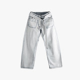 Blue jeans, front view