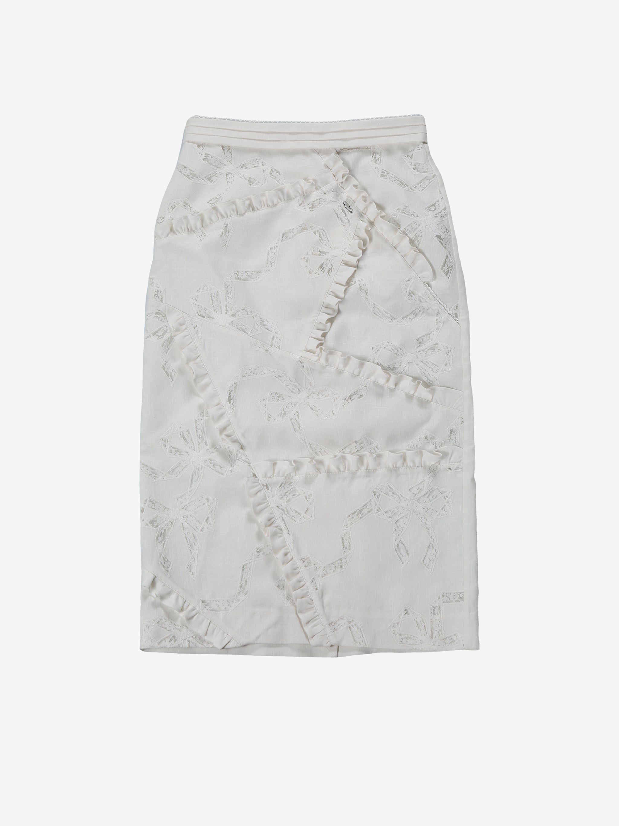 White skirt, front view