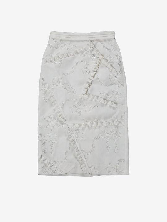 White skirt, front view