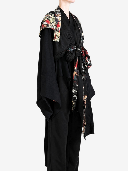 black jacket, body view
