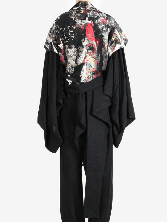 black jacket, body view
