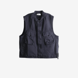 Navy jacket, front view