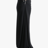 Black skirt worn by a person, showing the skirt fit