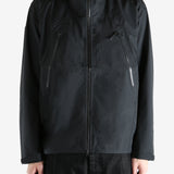 Black jacket worn by a person, showing the jacket fit