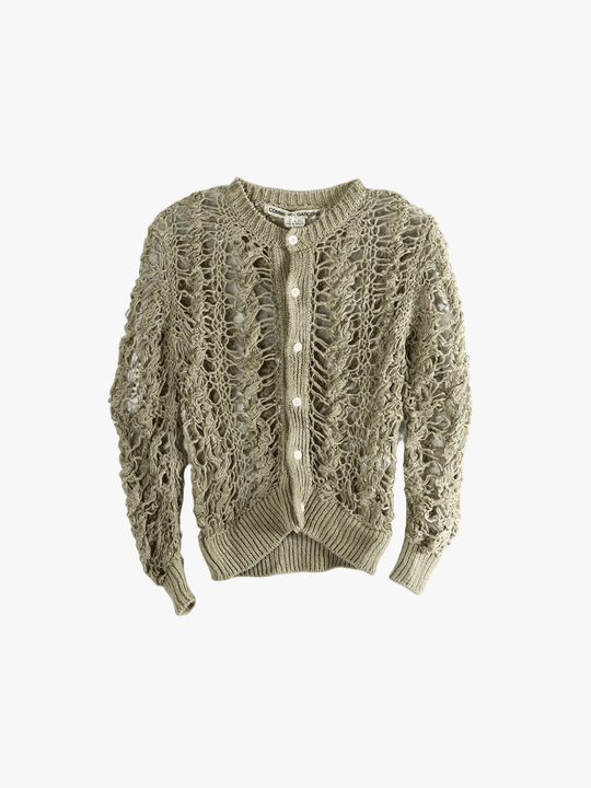Green knitwear,front view