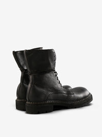 GUIDI - Men  Sole Rubber Laced Big Daddy Boots