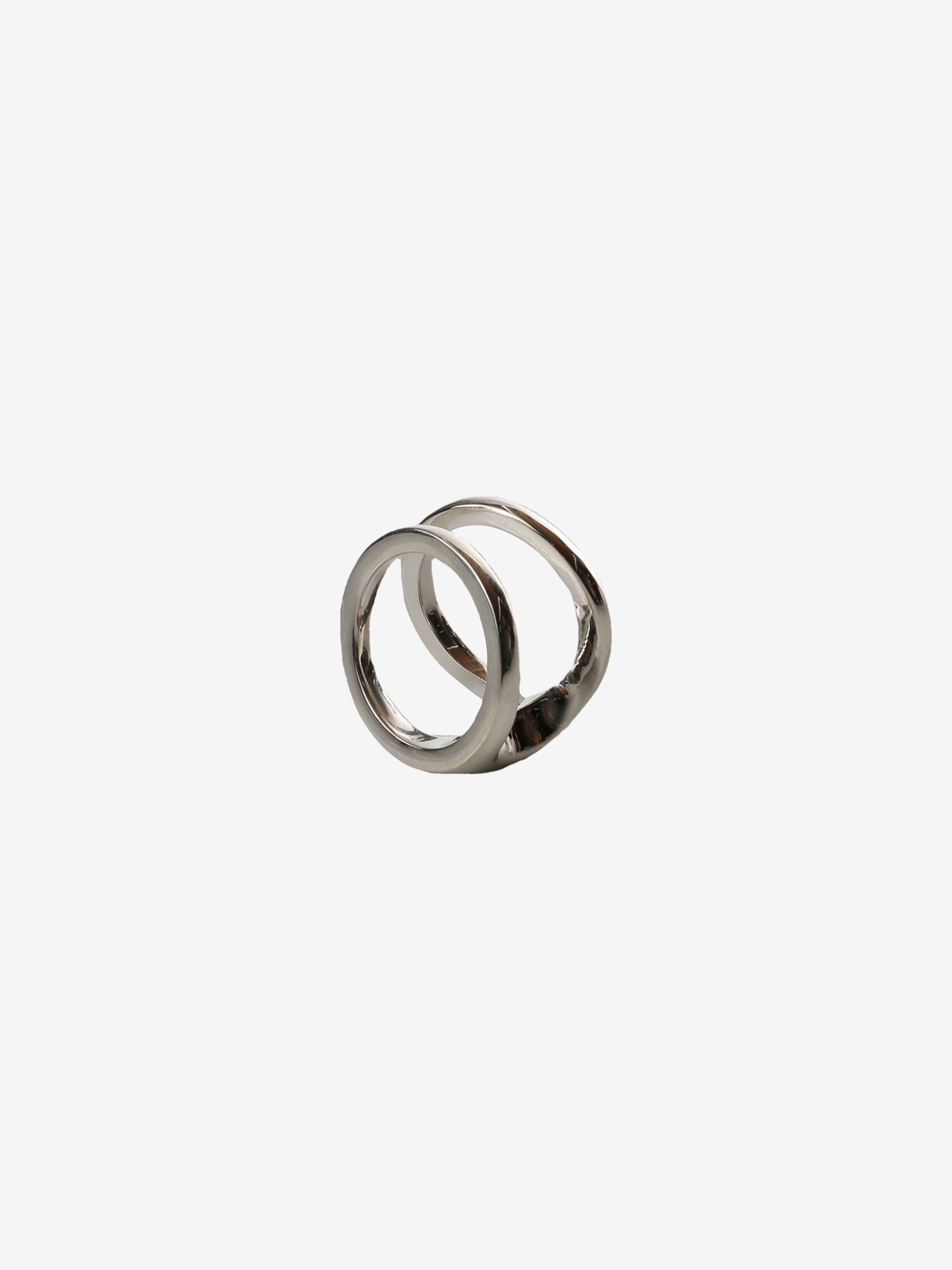Silver ring, side view