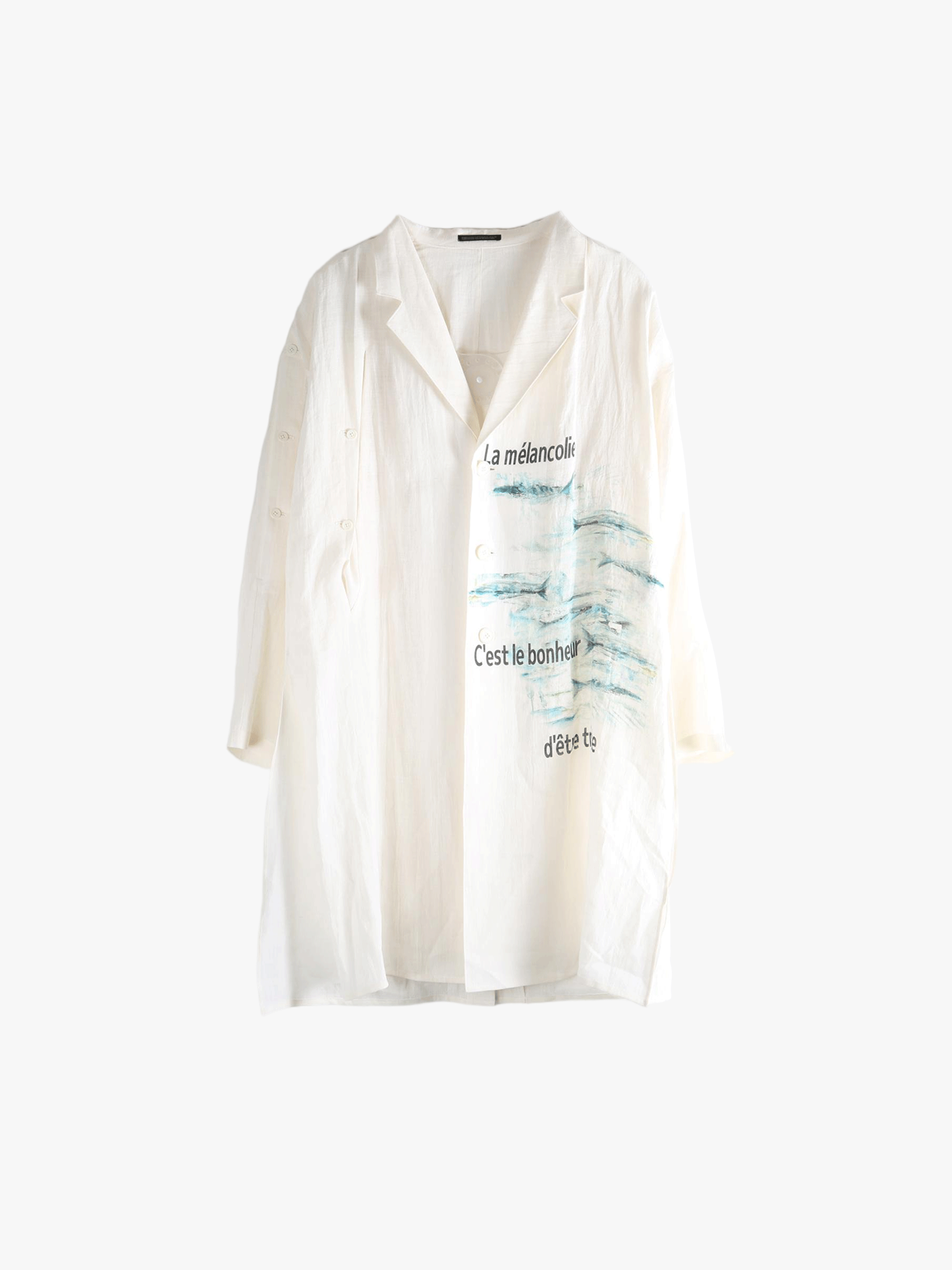 White jacket,front view