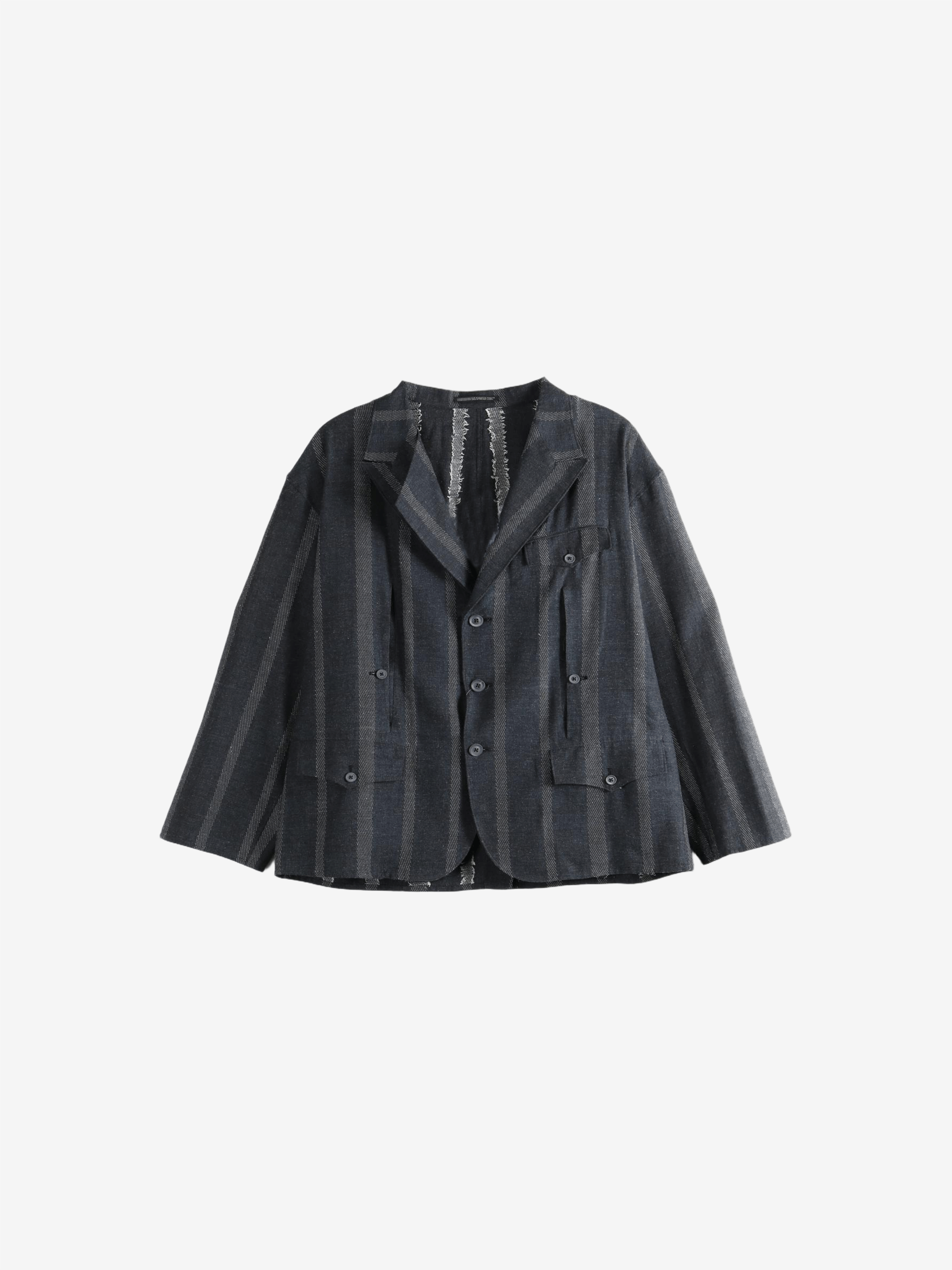 Black jacket-coat, front view