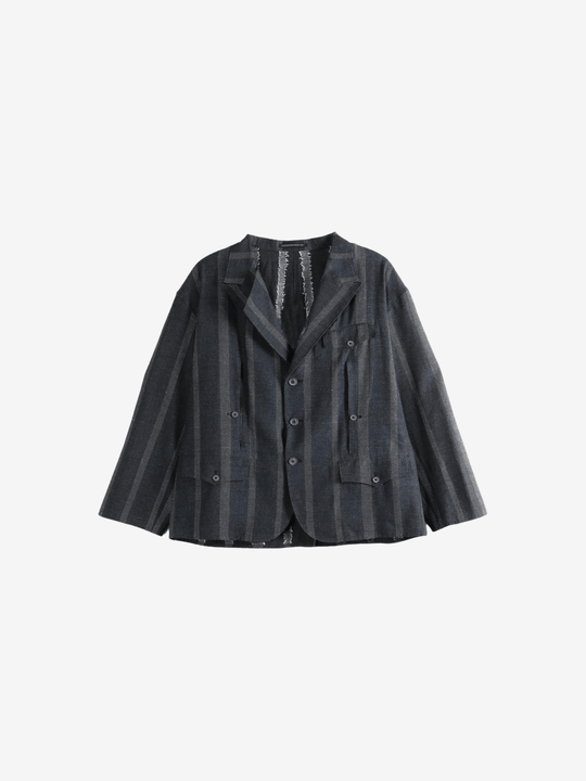 Black jacket-coat, front view