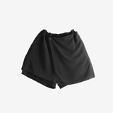 Black shorts, front view