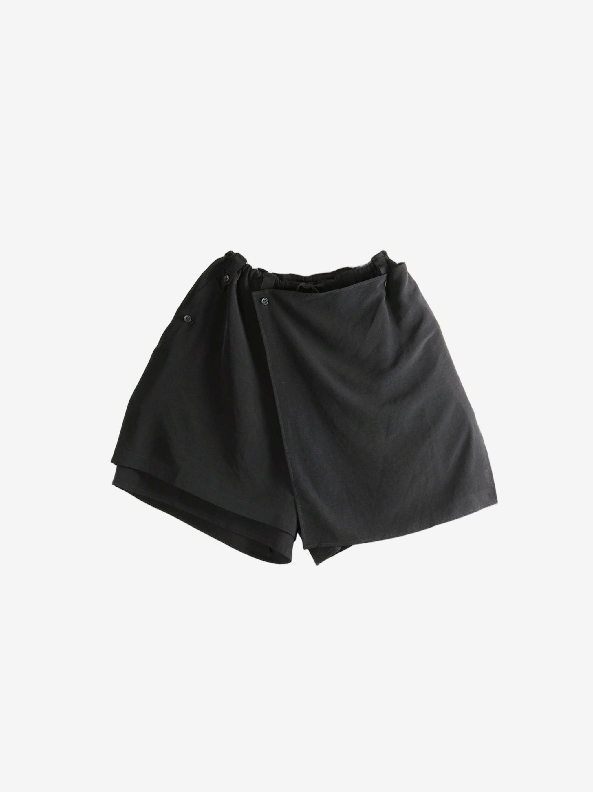 Black shorts, front view