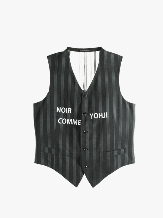 Black vest, front view
